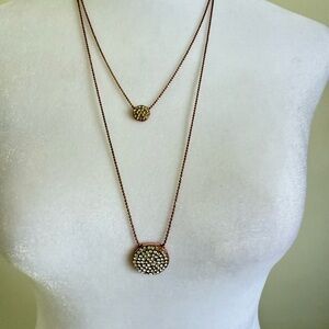 Marlyn Schiff Elegant Rose Gold Double Necklace